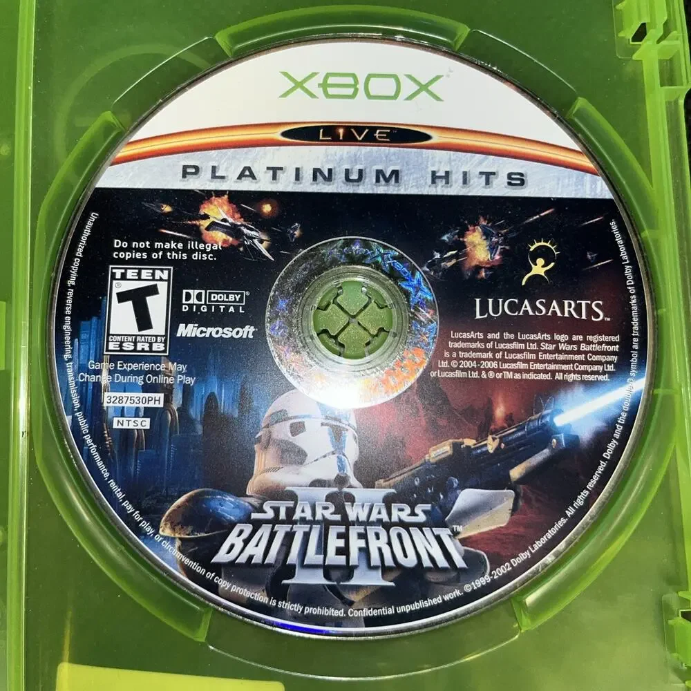 Star Wars: Battlefront II (Microsoft Xbox, 2005)  Disc Only